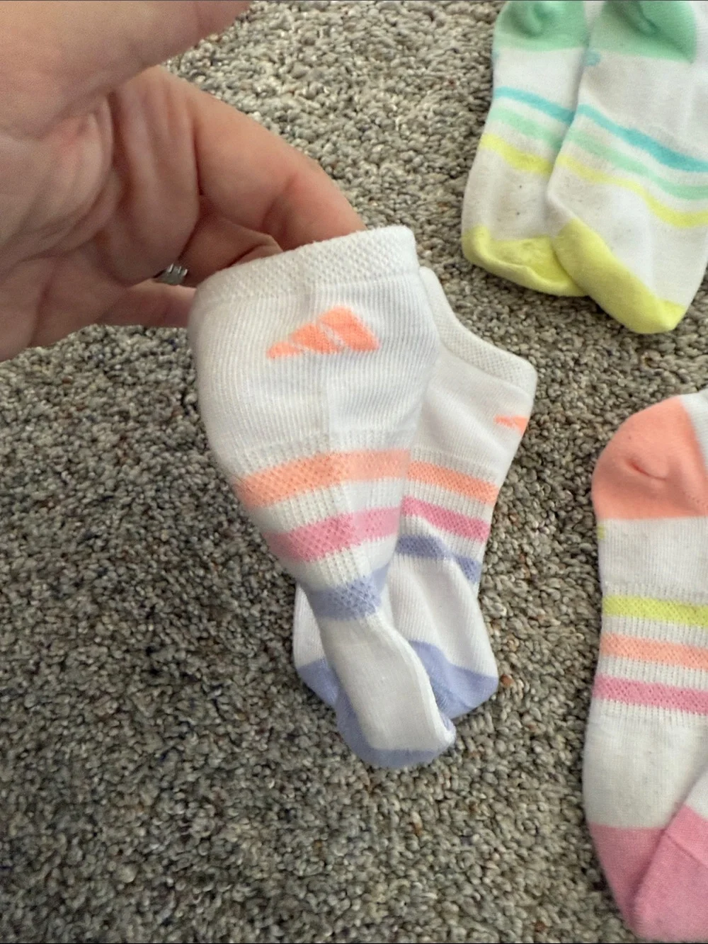 Adidas Athletic Girls No-Show Sock Bundle of 12 pairs